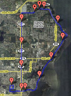 gmaps pedometer run walk distances