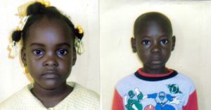 Miller and Luma, sponsored children in Haiti
