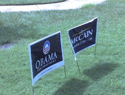 Obama McCain Yard Signs