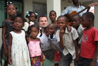 Chris and friends in Haiti