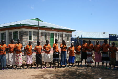 Some of the girls at Cana Girls Rescue Home singing for us