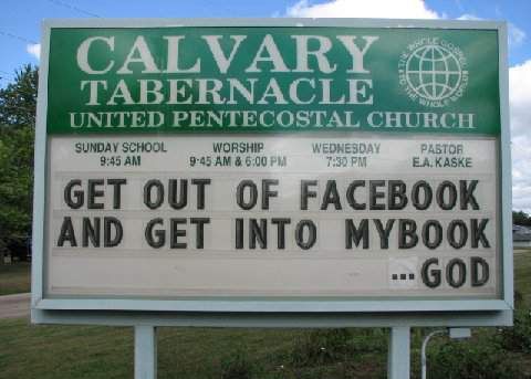 church sign facebook