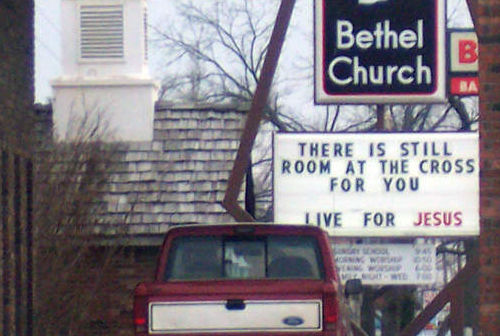 church sign live for jesus