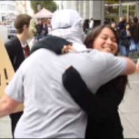 Christian hugging a Muslim