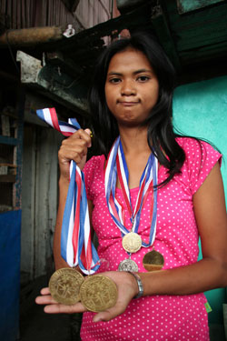 Emilda and medals