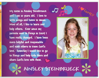 Ainsley Steinbrueck story for Kenya