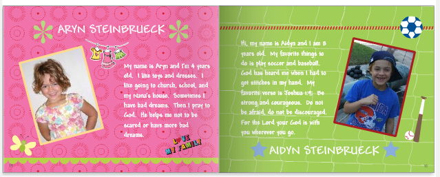 Aryn and Aidyn Steinbrueck Stories for Kenya