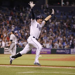 longoria rays walk off homerun